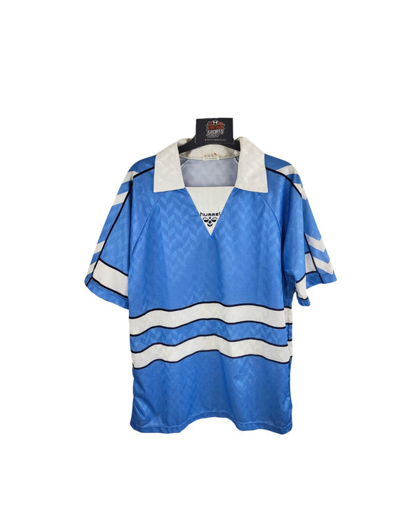 Vintage Football Shirt Hummel Blue White 1988-1989 (M)