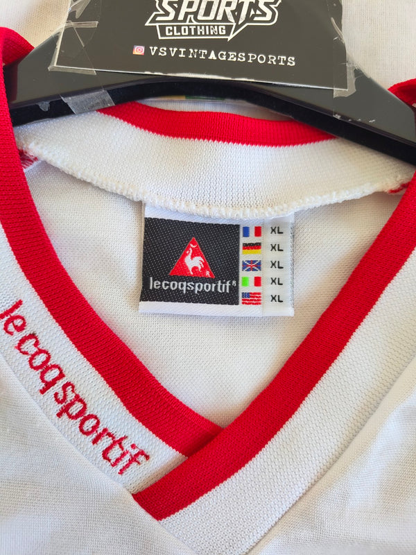 Vintage Football Shirt Le Coq Sportif Groupama 1990s (XL) 14