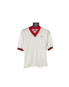 Vintage Football Shirt Puma 1980s White Red (S)