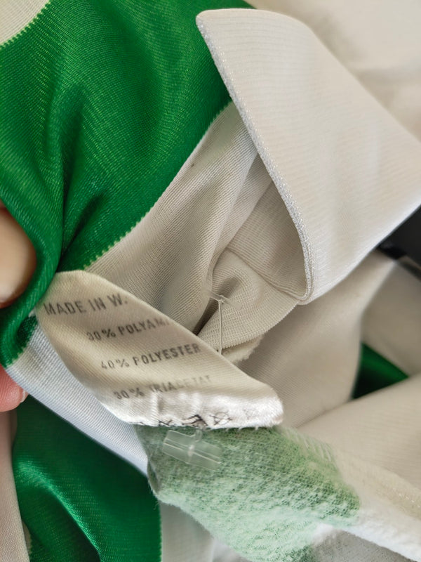 Vintage Football Shirt Puma 1980s Green white (M)