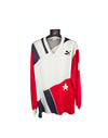 Vintage Football Shirt Puma 1990s Red white black (L)