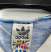 Vintage Football Shirt Template Adidas Blue 1980s (L) 13