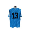 Vintage Football Shirt Template Adidas Blue 1980s (L) 13