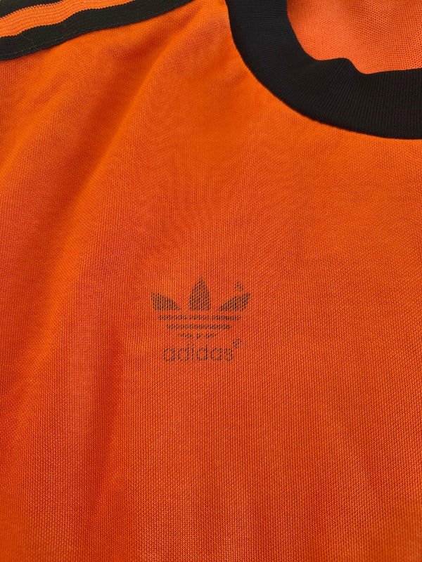 Vintage Football Shirt Template Adidas Orange 1970s (M) #14