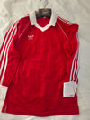 Vintage Football Shirt Template Adidas Red 1983 (S)
