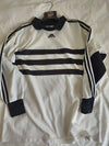 Vintage Goalkeeper Shirt Adidas 1990s white Black (L) Number 1