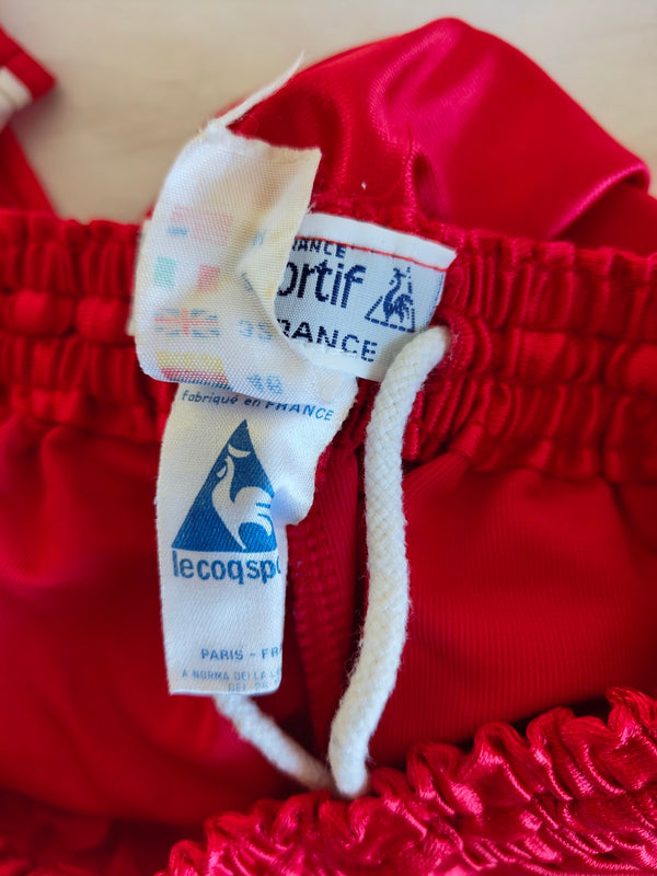 Vintage Le Coq Sportif Sprinter Shorts 1980s Red (S)