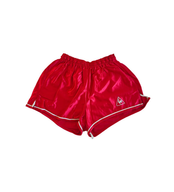 Vintage Le Coq Sportif Sprinter Shorts 1980s Red (S)