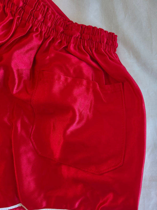 Vintage Le Coq Sportif Sprinter Shorts 1980s Red (S)