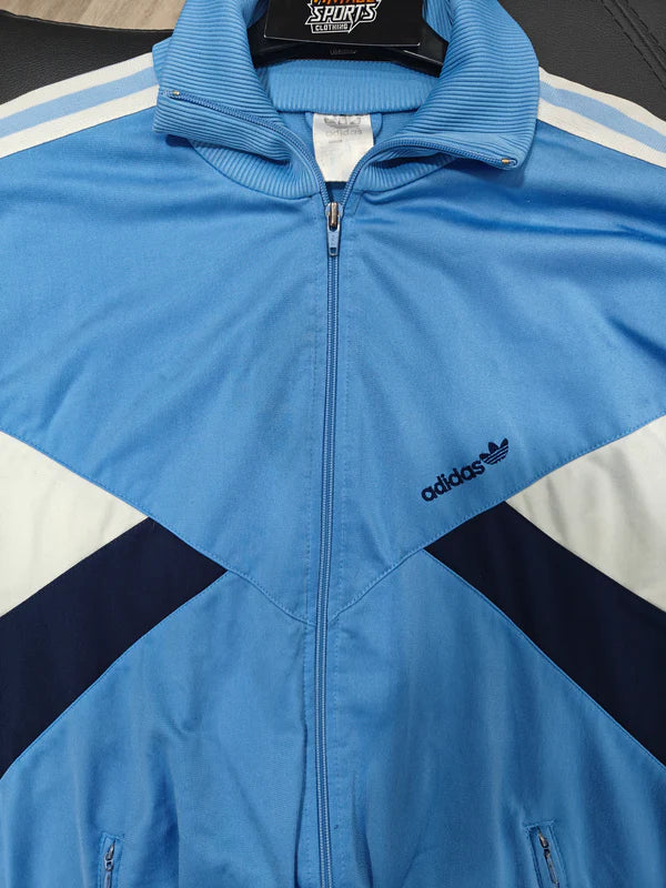 Vintage Track Top Jacket Adidas Blue 1990s (XL)