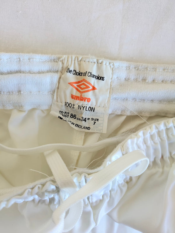 Vintage Umbro Football Sprinter Shorts 1980s White (S)