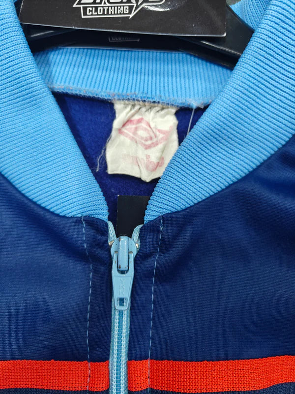 Vintage Umbro Tracksuit Track Top Jacket Blue 1980s (M)