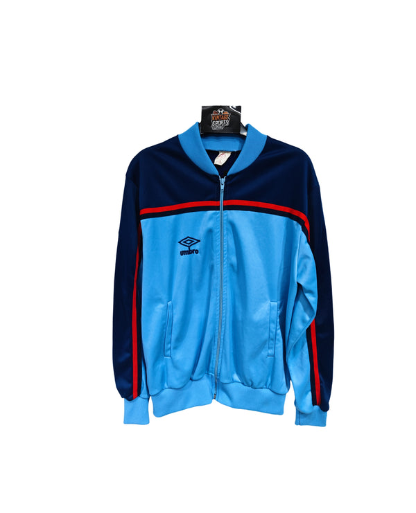 Vintage Umbro Tracksuit Track Top Jacket Blue 1980s (M)