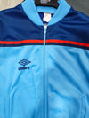 Vintage Umbro Tracksuit Track Top Jacket Blue 1980s (M)