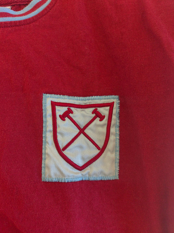 West Ham United FC Official Retro home Football shirt 1960-1963 (M) 6 Bobby Moore