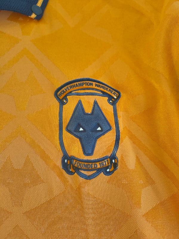 Wolverhampton Wolves Home Football Shirt 1990-1992 (M)