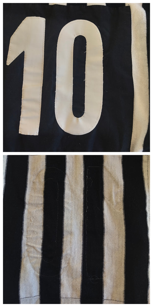 Juventus FC Long Sleeve Home Football Shirt 1985-1986 (M) 10 Platini